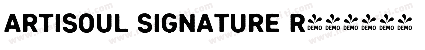 Artisoul Signature R字体转换
